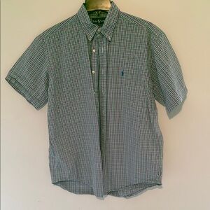 Polo by Ralph Lauren Green Casual Button Down Shirt size L